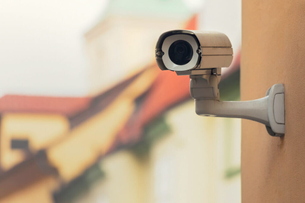 Security cameras on common property