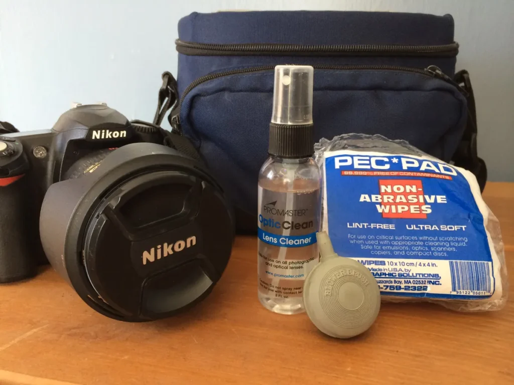 Cleaning SLR camera