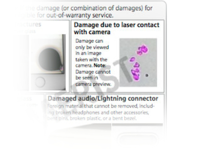 How to fix laser damage iPhone camera