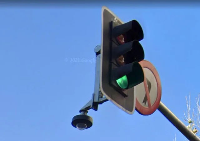 What if the camera system flashes in the intersection and I have a green light